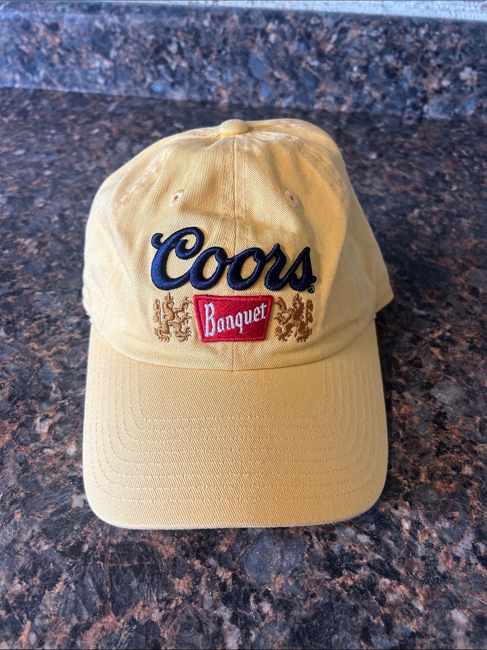 American Needle Coors Banquet Yellow Baseball Cap